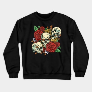 Skulls and Flowers Crewneck Sweatshirt